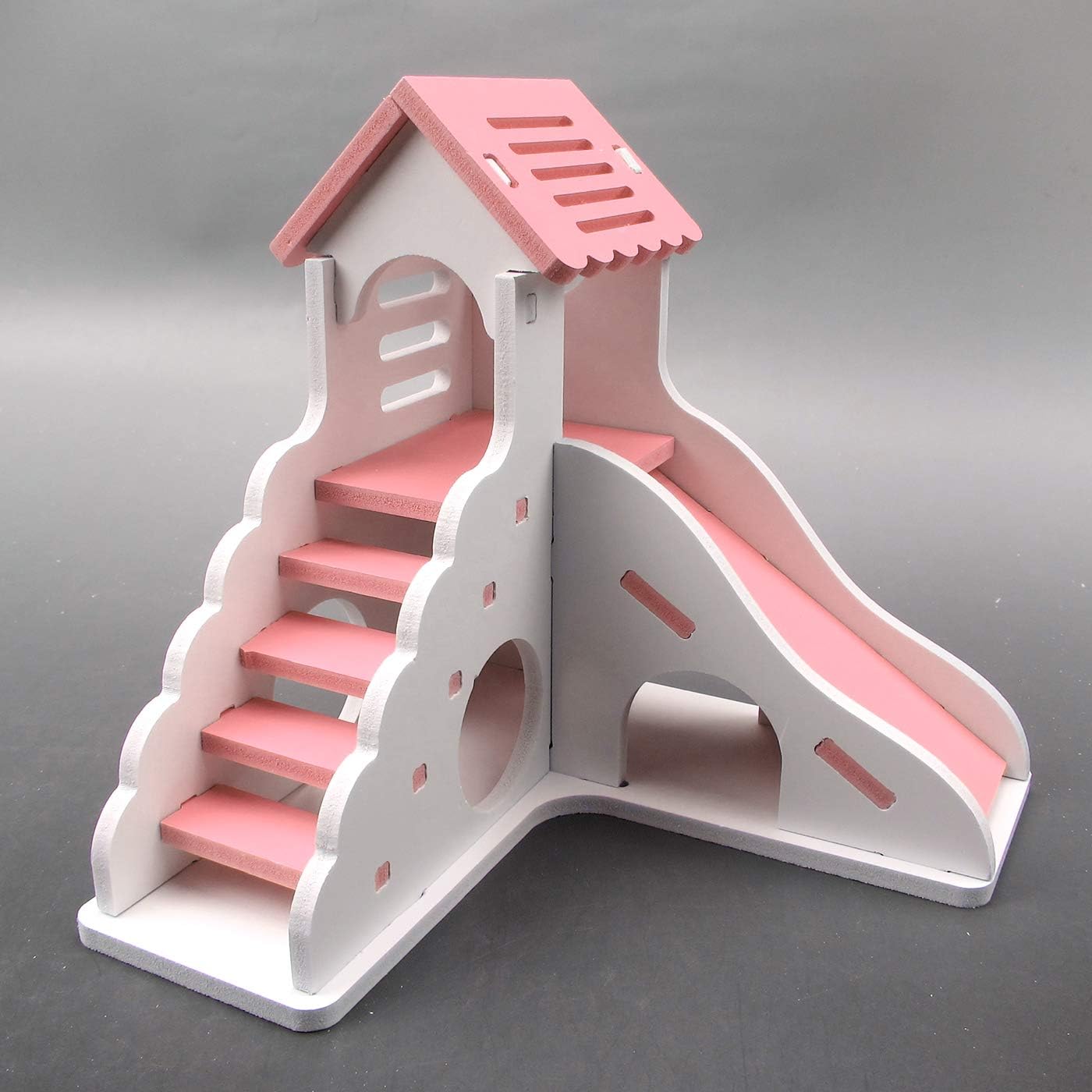 Alfie Pet - Ganya Hideout Toy for Mouse, Chinchilla, Rat, Gerbil and Dwarf Hamster - Color: Pink
