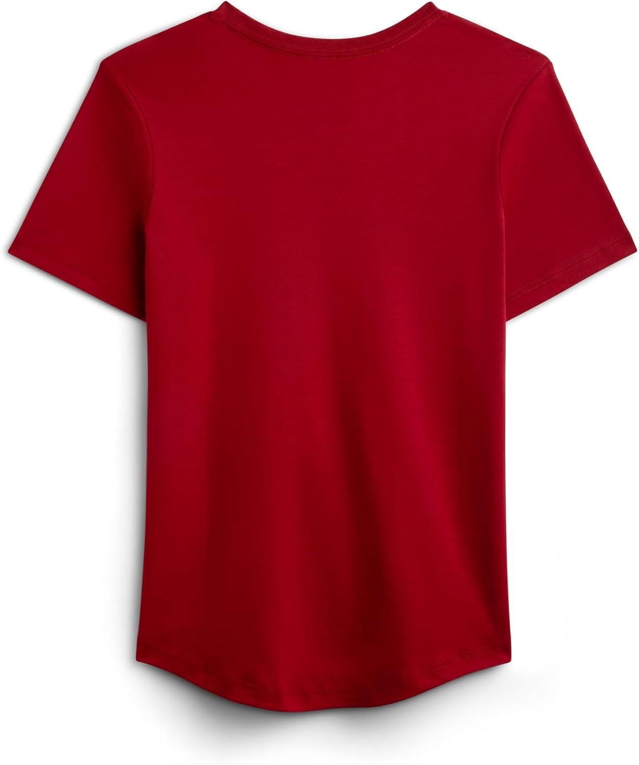 MON CHOU Women’s 100% Organic Peruvian Pima Cotton Crew Neck T-Shirt Relaxed Fit Short Sleeve Curved Hem Everyday Loungewear - Image 2