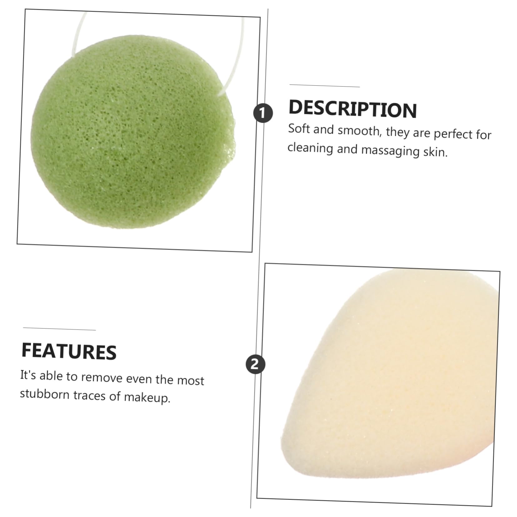 Didiseaon 24pièces Éponges Démaquillantes Réutilisables Lot Nettoyage Exfoliant Pour Visage Aléatoires Et Efficaces Pour Éliminer Maquillage Et Nettoyer Pores
