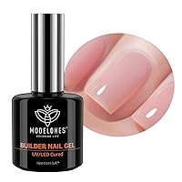 Vista 23 de modelones Solución de engrosamiento de uñas, deshidratador e imprimación y gel constructor de uñas, 3 piezas de deshidratación y unión