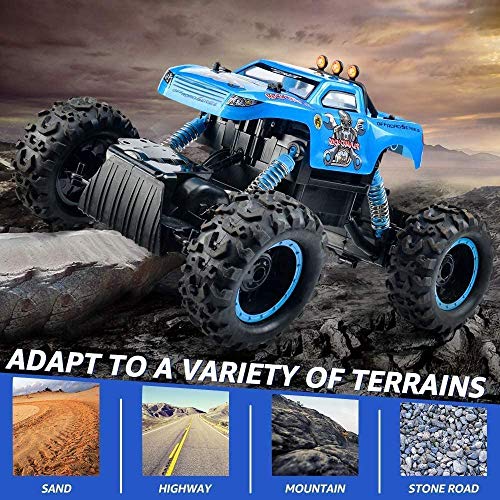 NQD RC Car, Remote Control Monster Trucks 1:12 Big Scale 4WD Off Road Rock Crawlers 2.2Ghz Radio Remote Control Car High Speed Racing All Terrain Climbing Car Gift for Boys - Thumbnail 5