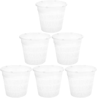 Hemoton 6 Sets Orchid Starter Pot Plastic with Drainage for Phalaenopsis