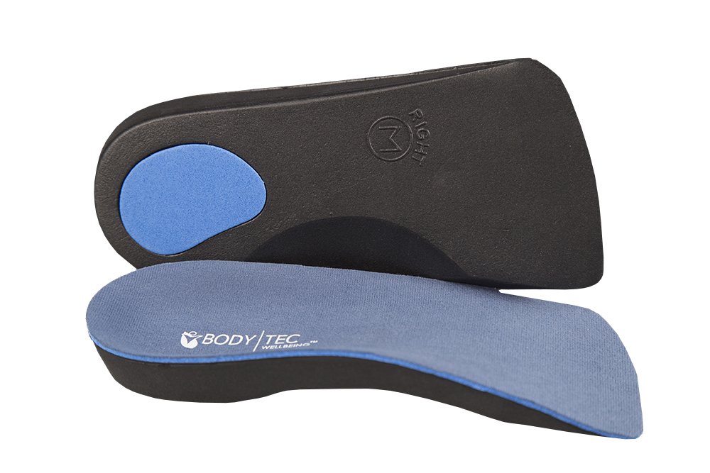 Bodytec Wellbeing2 pairs of 3/4 Orthotic insoles for knee pain arch pain plantar fasciitis