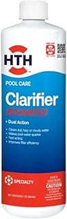 HTH 67212 Swimming Pool Care Clarifier Advanced - Crystal Clear Water in 24 Hours; Restores Clarity & Sparkle to Dull, Hazy or Cloudy Pool Water, Improves Filter Efficiency, Fast Acting