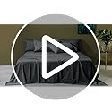 Shilucheng 100% Viscose Derived from Bamboo_ Sheets Queen Size 6pcs - Ultra Cooling & Silky Soft Bed Sheets, 16" Deep Pocket, Perfect for Hot Sleepers, Hotel Bedding Sheets (Dark Grey)