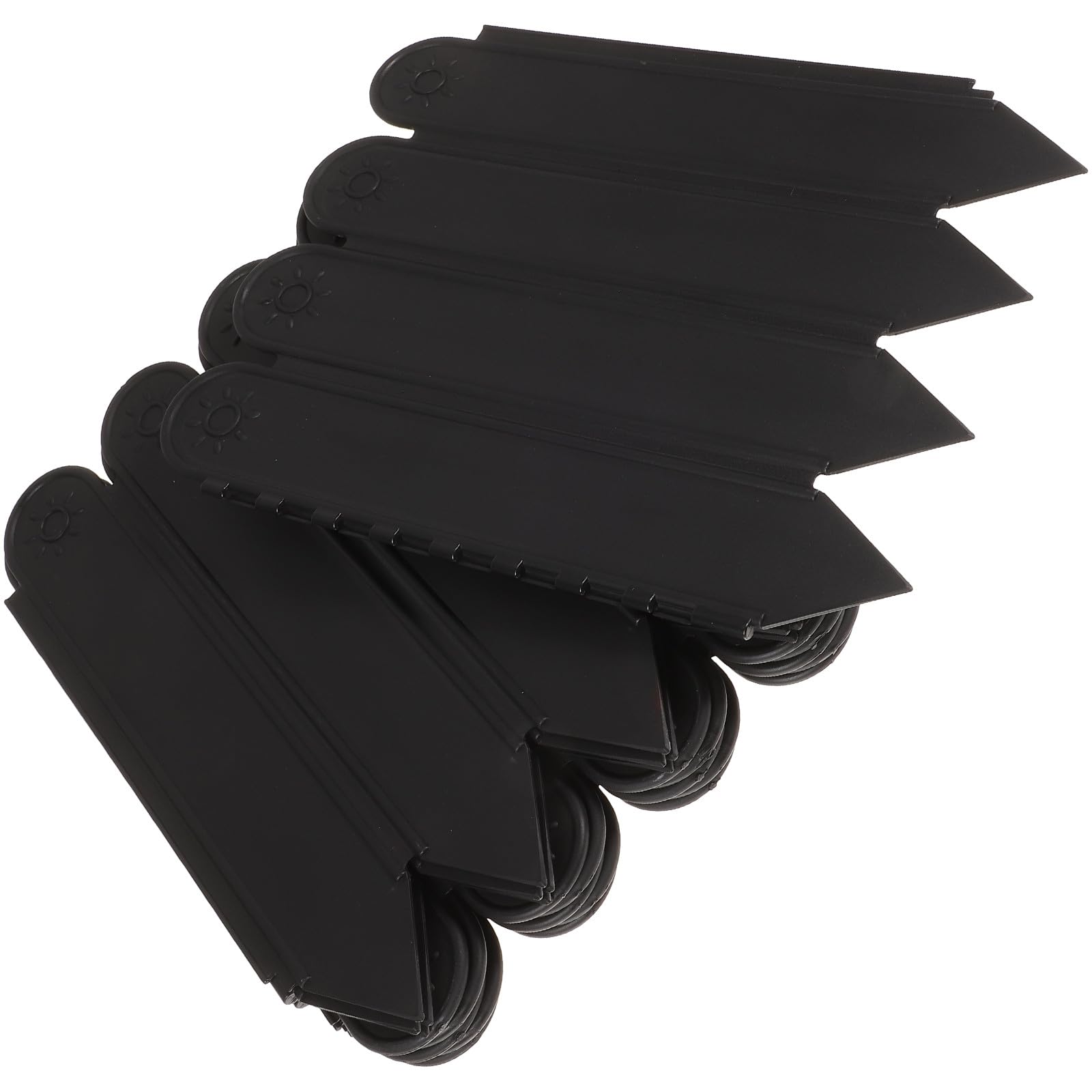 Clôture de bordure pour jardin plastique noir résistant aménagement extérieur pelouse potager