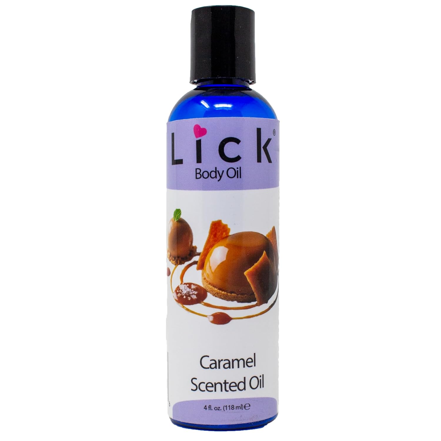 LICK Caramel Scented Body Oil - Luxurious Hydrating Oil for Radiant Skin, Enriched with Natural Castor, Almond, Jojoba Oils, Vitamin E. Ideal for Women, Daily Care 4 fl oz.
