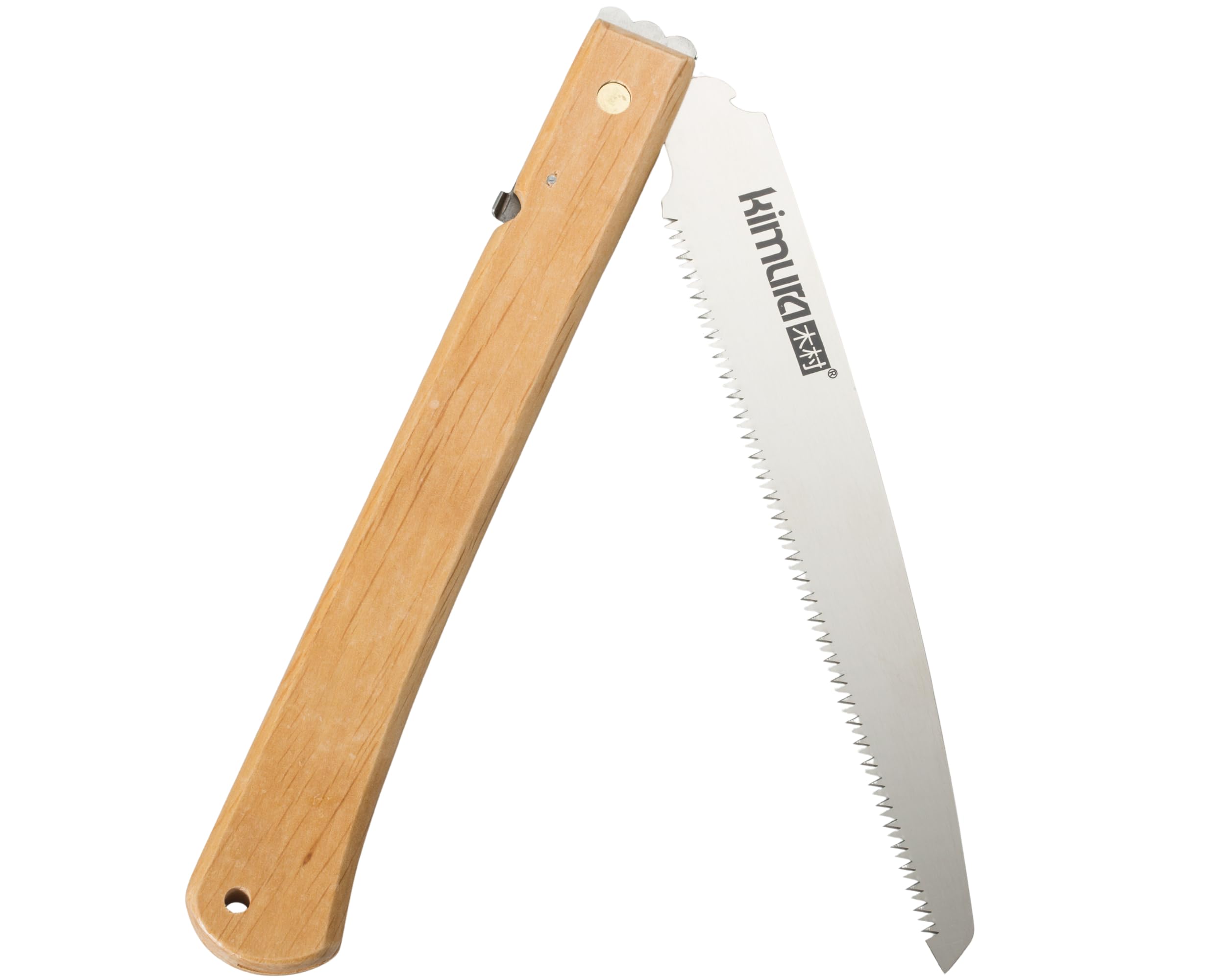 Kimura Samurai 8” Pruning Saw, [Made in Japan] - Japanese Hi-Carbon Steel, Ergonomic Japanese Oak Handle, Hanging Loop for Storage, Lightweight for Tree Pruning,Camping, Camping, Plastics & More