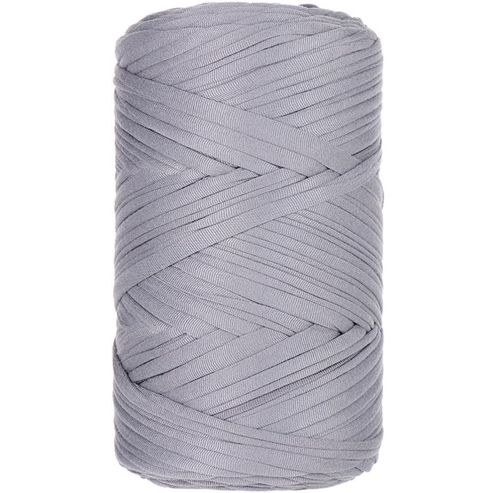 1 Pcs 400g Cotton Soild Color T-Shirt Yarn Fabric Crochet Yarn for DIY Knitting Handbags Hat Shoes Purse Basket