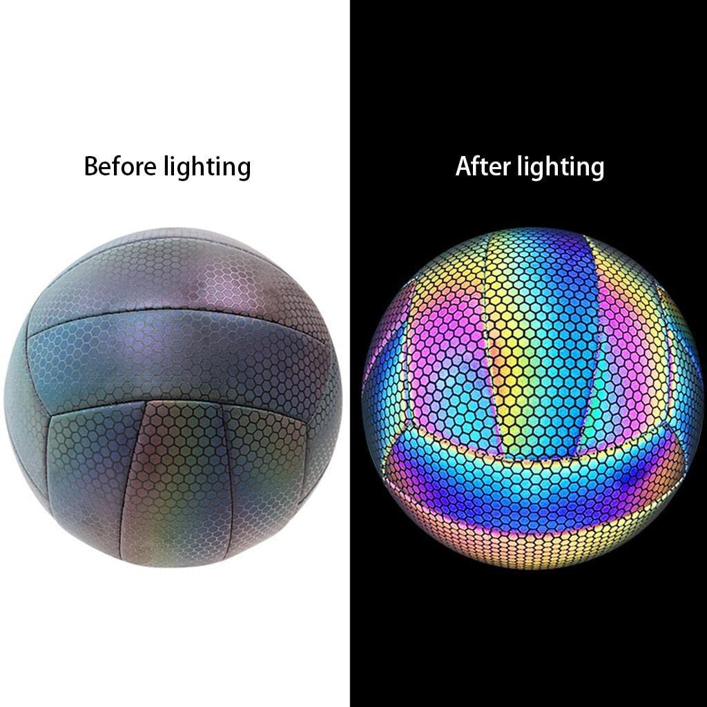 Pallavolo Riflettente Luminosa Pallavolo Olografica Che Si Illumina al Buio per