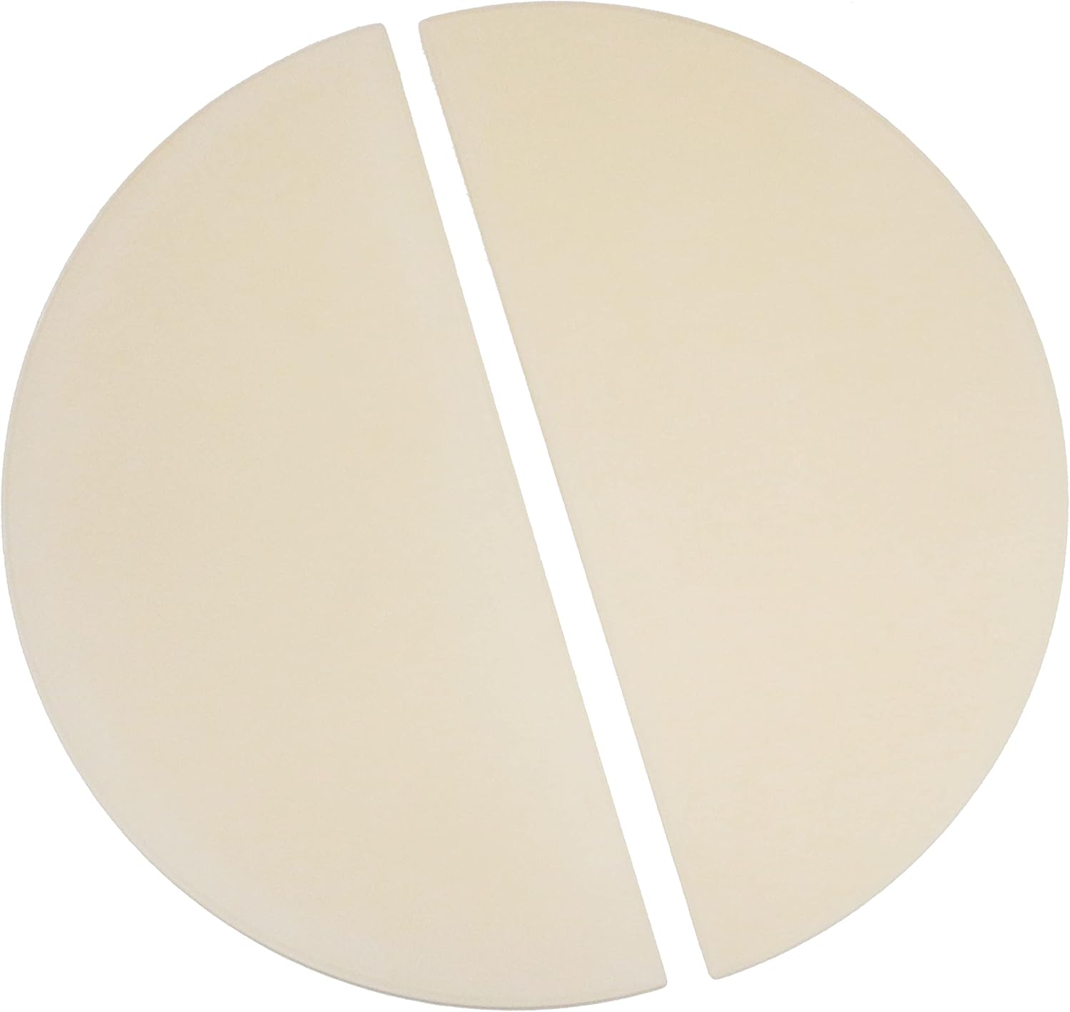 DaYvlen Dia 14 1/5-in Half-Moon Ceramic Heat Deflector Plates for Kamado Joe Classic Grills