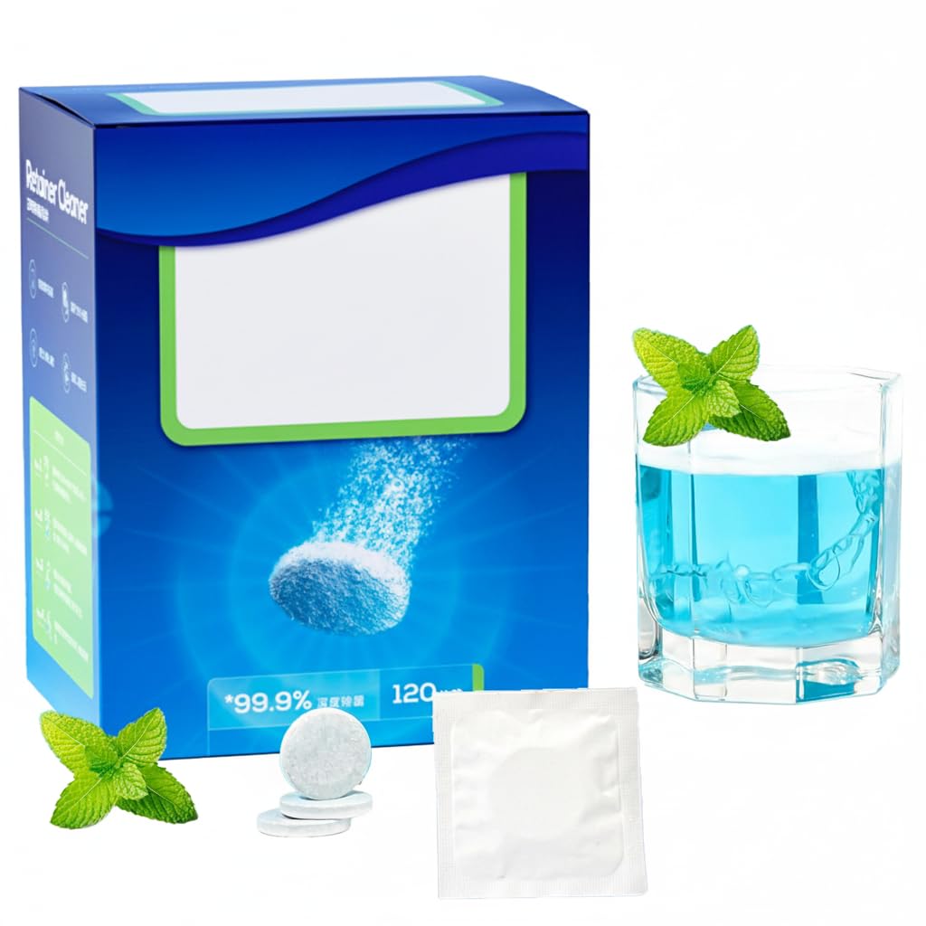 36 Counts Denture Cleaning Tablets, Retainer Cleaner Tablets & Denture Cleaning Tablets for Dental Appliances and Night & Mouth Guard, Removes Odor Oral, Cleaning Retainer Cleaner