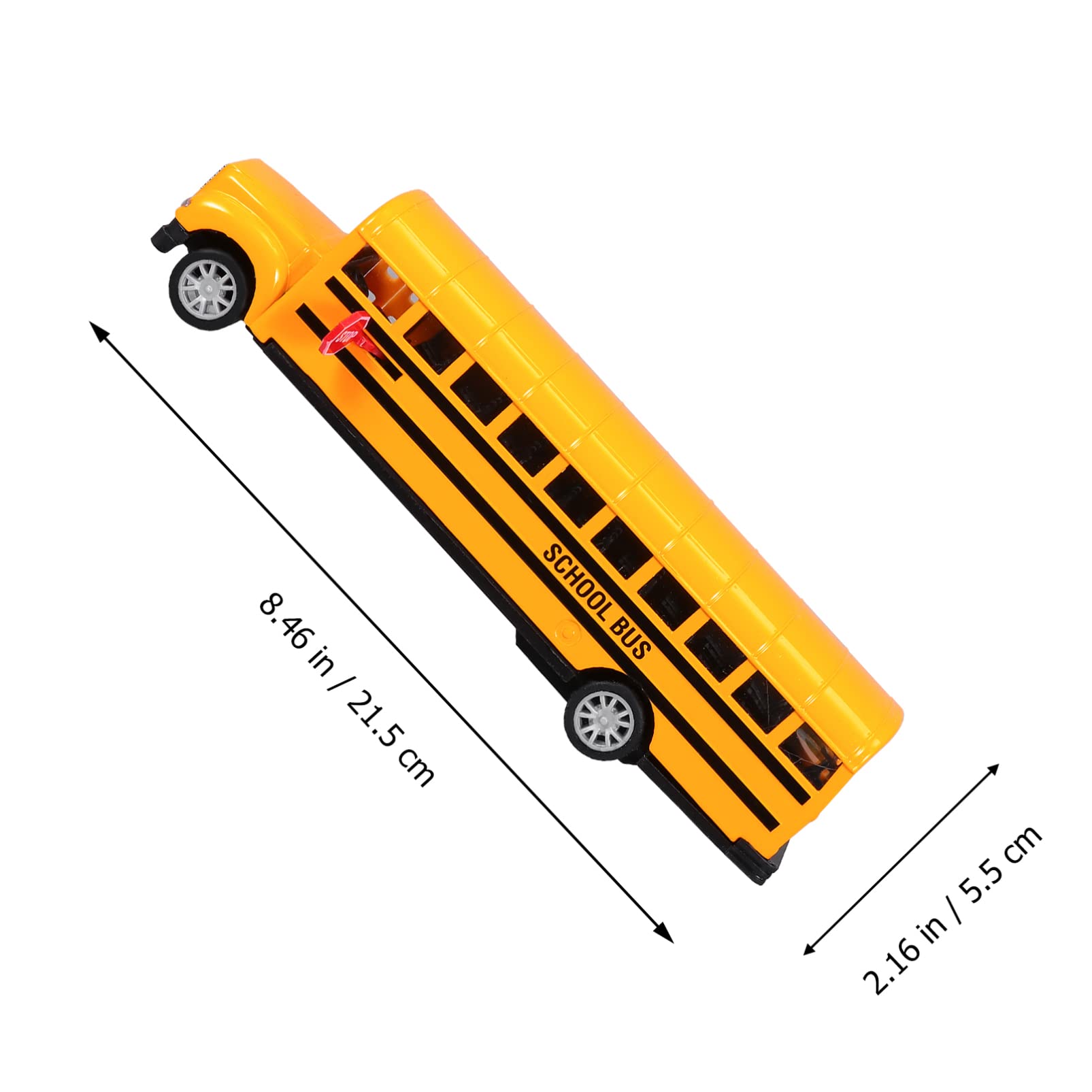 TOYANDONA Amerikanischer Schulbus Spielzeug Mit Zurückziehfunktion Gelbes Kinderspielzeug Fahrzeug Ideal Für Kleinkinder Zum Spielen Und Lernen 21.5X5.5X5.0Cm