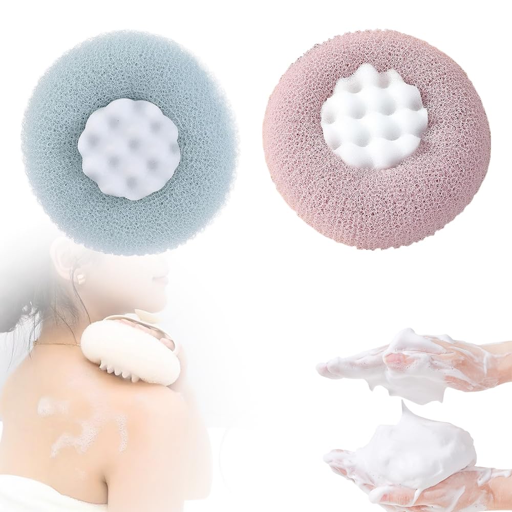 Super Soft Sunflower Suction Cup Bath Ball 2026 Upgraded 2-in-1 Bath Sponges for Shower Women Body Wash Infused