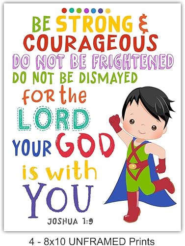 Miniatura 4 de Decoración de pared de superhéroe para niños, arte de pared cristiano para niños, dormitorio de niños, decoración de habitación de niños, arte con