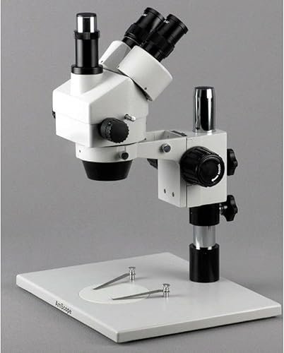 Miniatura 3 de AmScope SM-1TZ Professional Trinocular Stereo Zoom Microscope, WH10x Eyepieces, 3.5X-90X Magnification, 0.7X-4.5X Zoom Objective, Ambient Lighting