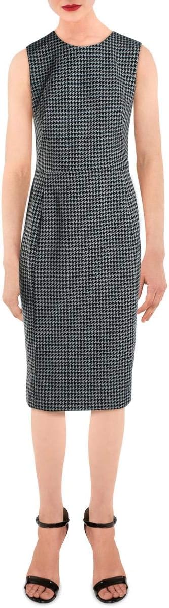 calvin klein houndstooth sheath dress