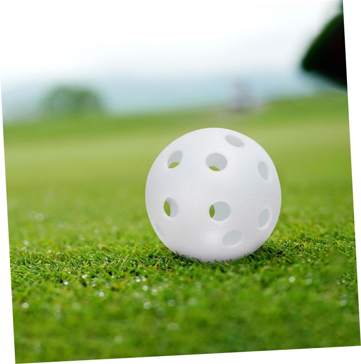 100pcs Plastic Practice Golf Balls Hollow Golf Training Balls White Mini for Indoor Swing Practice and S Use