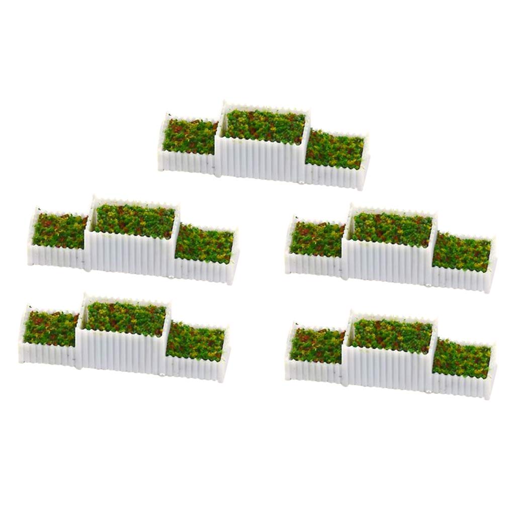 LOOM TREE® 5Pcs E Flower Beds Plants Mini Landscape Fairy Garden Dollhouse Decor 1/75 (B0CF1SX799) Amazon Price History, Amazon Price Tracker