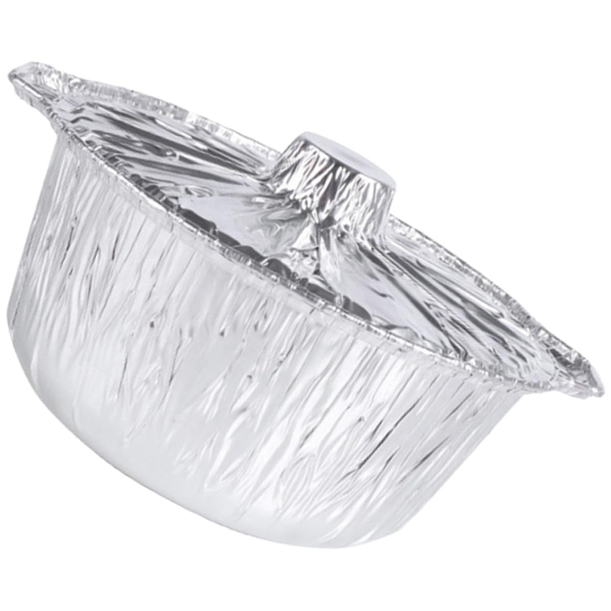 Braciere per Barbecue Portatile in Stagnola Argento da 5300ml, Usa e Getta Coperchio, Protegge Cibo Dall'umidità, per Picnic e Feste All'aperto