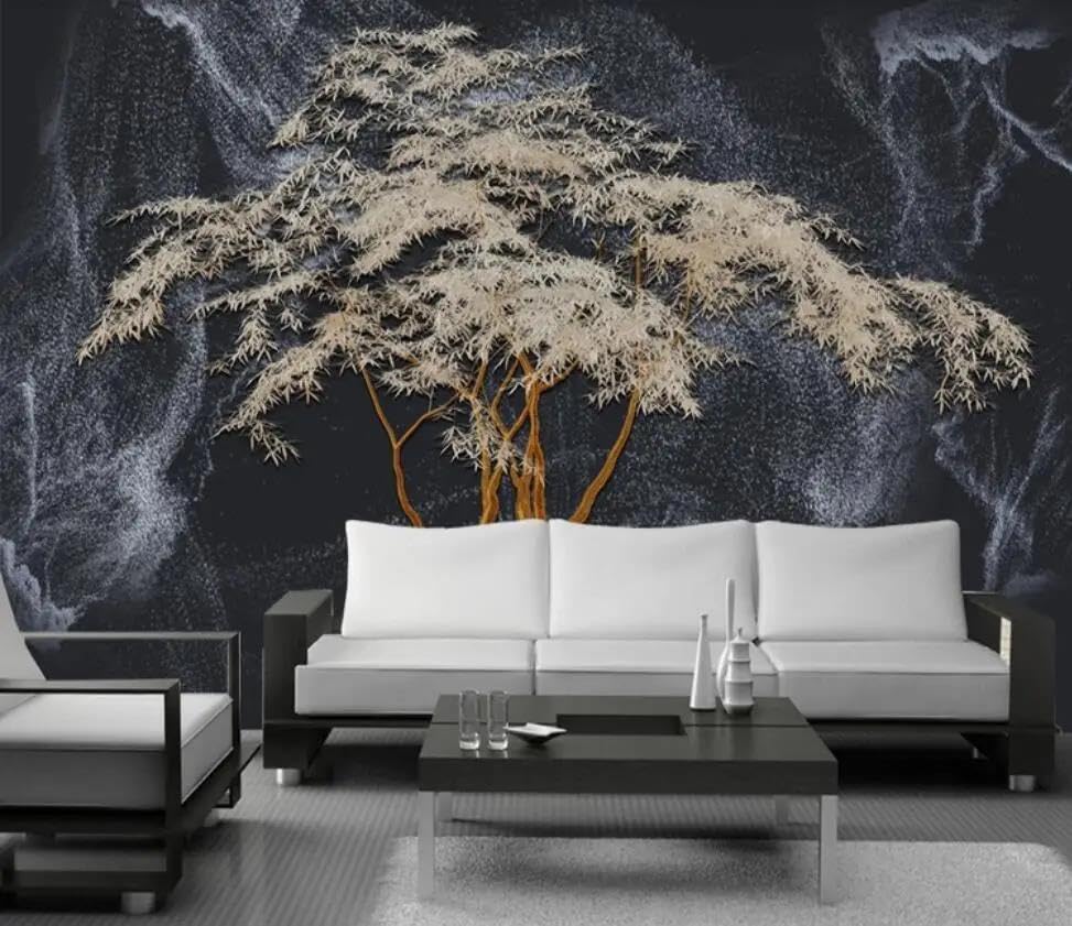 Papier peint mural arbre 3d ILIYA en tissu non tissé haut de gamme