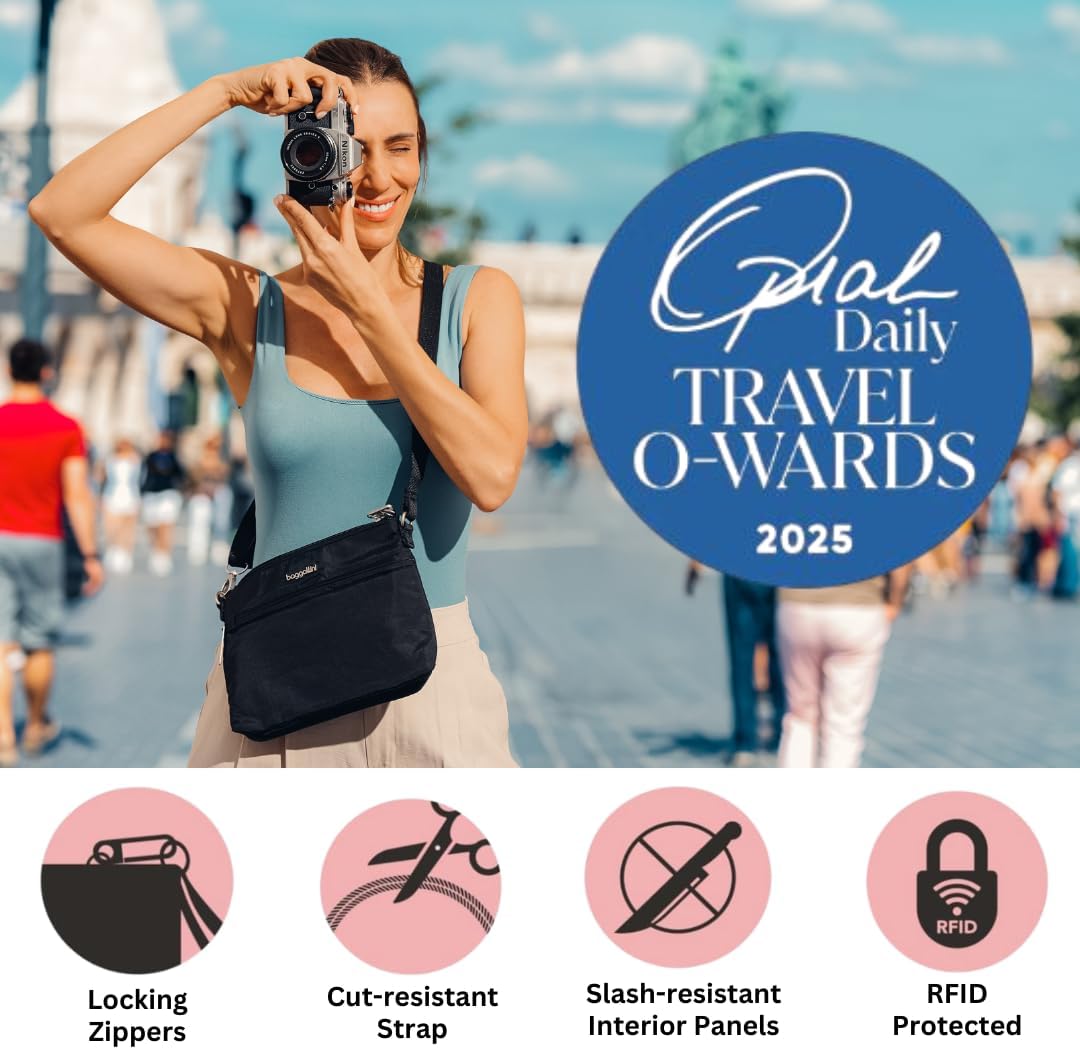 Baggallini womens Securtex Anti-theft Memento Crossbody Bag - Image 2