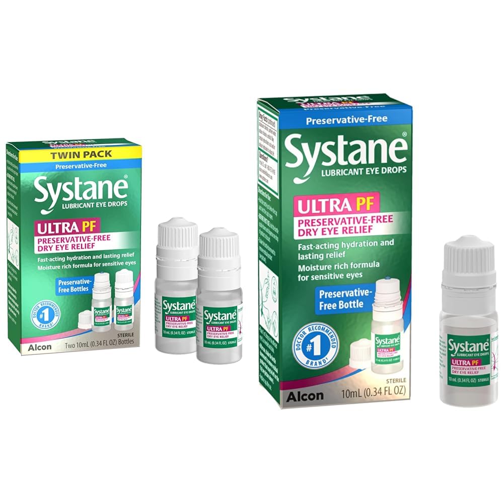 Systane Ultra Preservative-Free Eye Drops Twin Pack 2x10ml 10ml Bottle