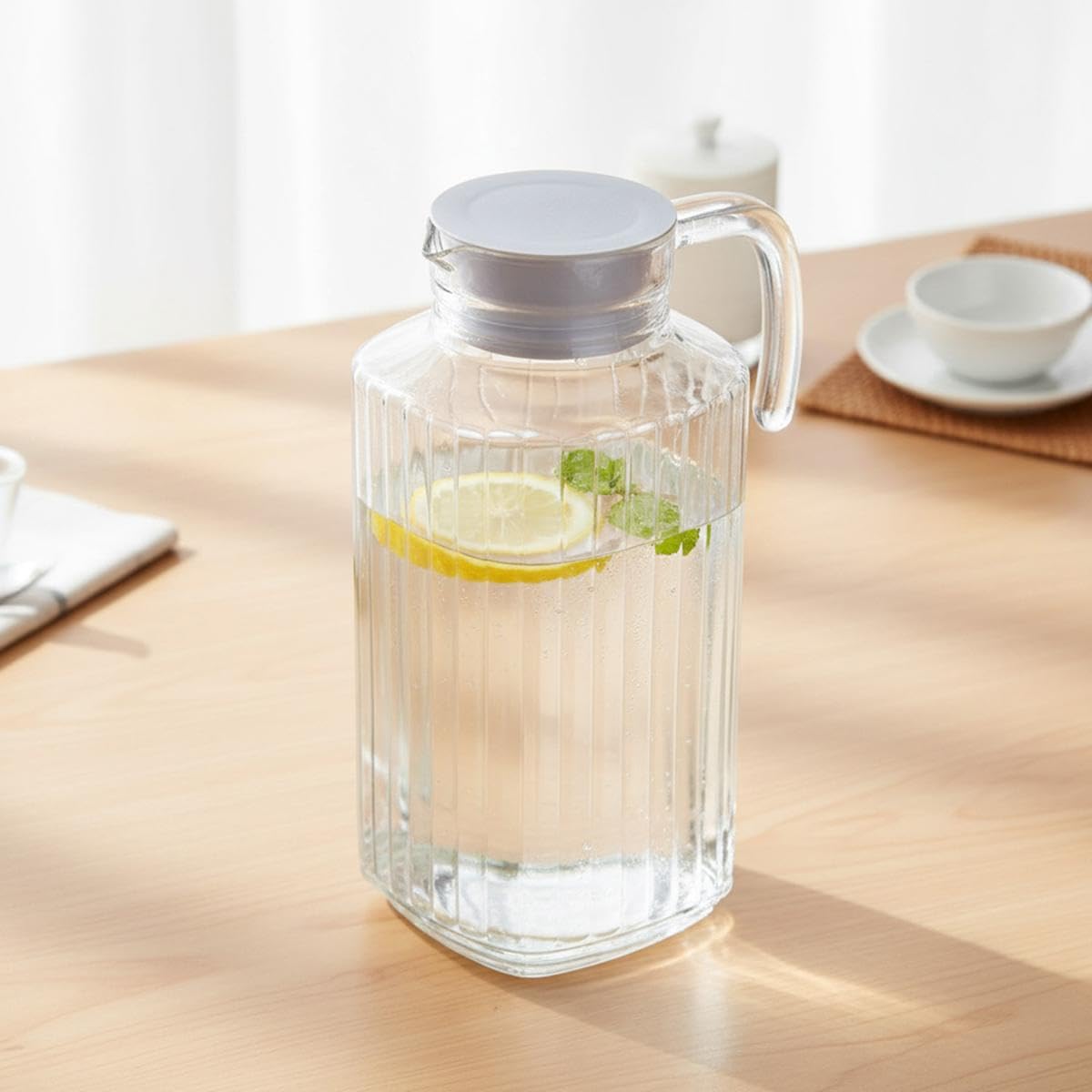 Luminarc Quadro Jarra Vidrio con Tapa 1,7l Apto Frigorífico