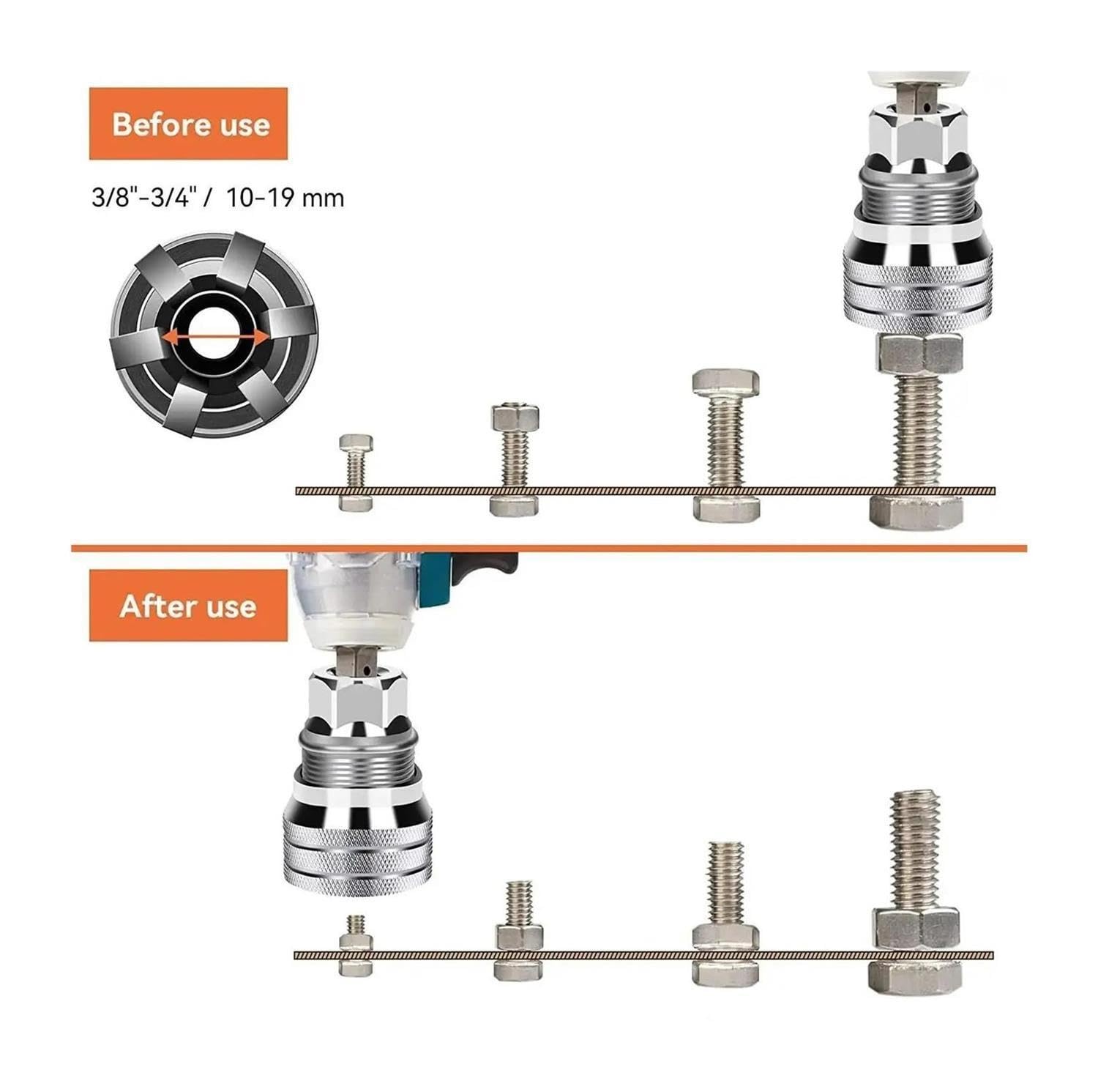 Konwerter gniazd do uniwersalnego klucza elektrycznego 2-pakowego 10-19 mm, gniazda Super