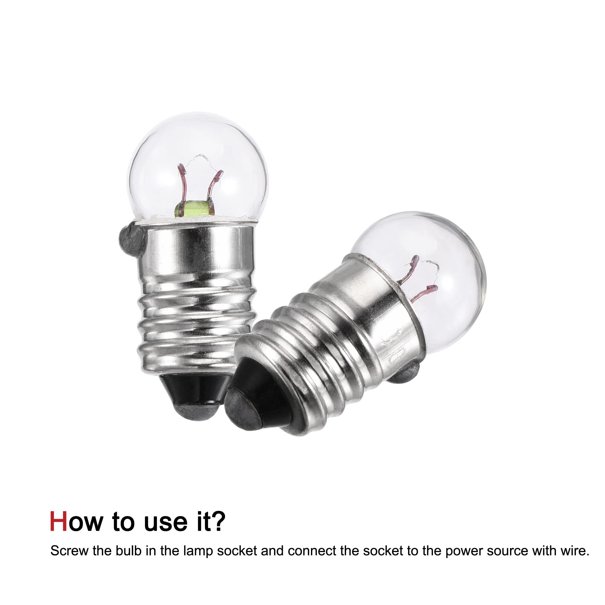 Douille - Culot De Lampe E10 - Diamètre 23mm Longueur De Câb