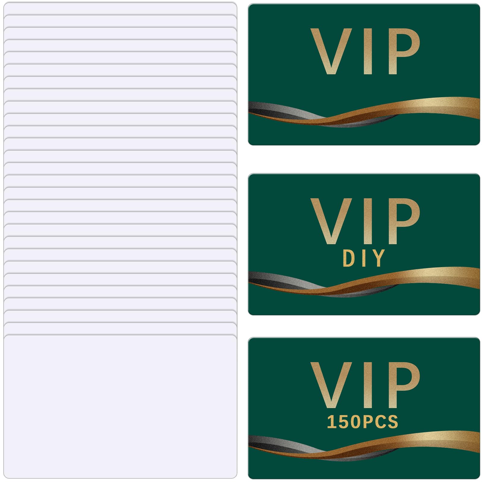 Tarjetas de visita de sublimación de aluminio blanco en blanco metálico a granel 7