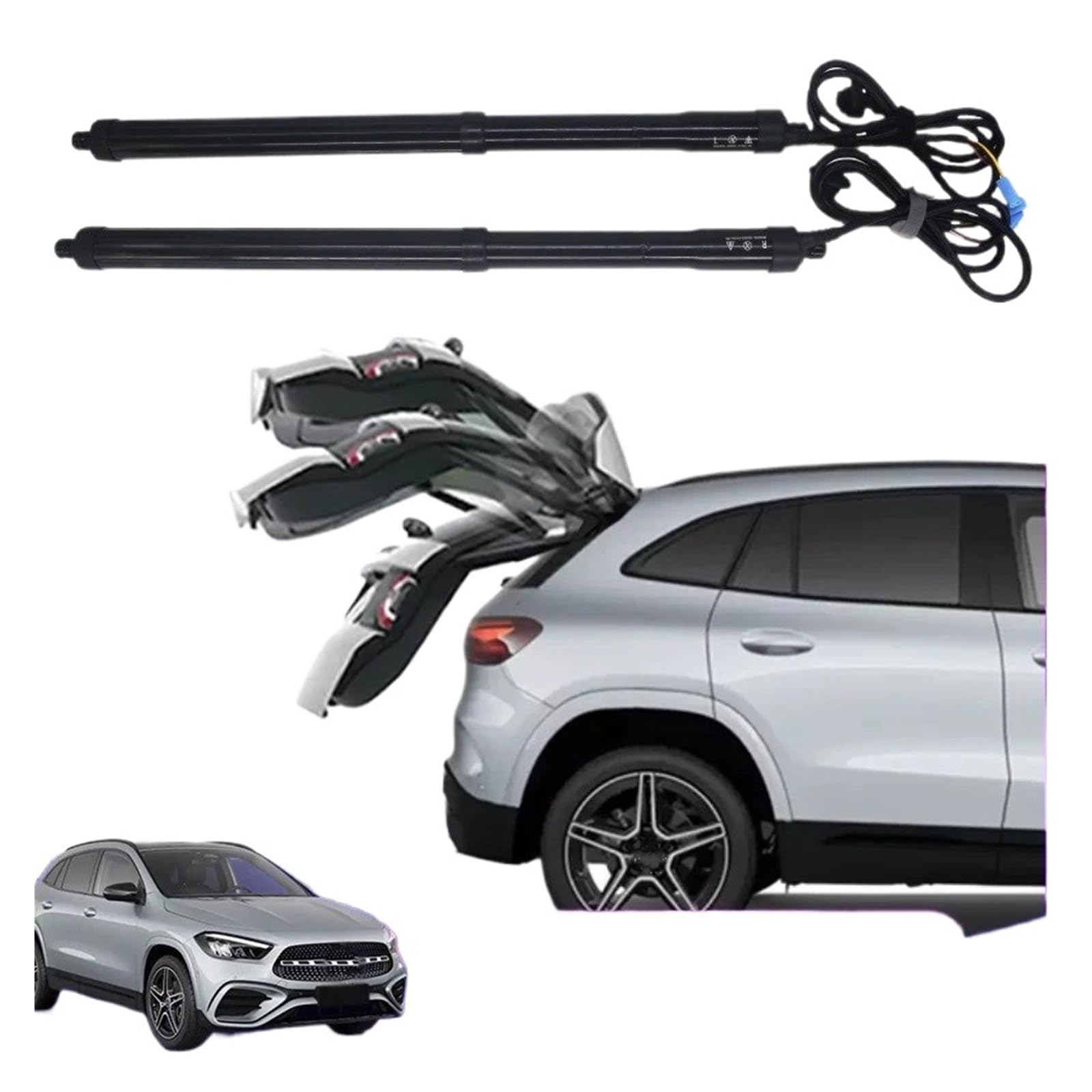 Molle A Gas Elettriche Per Benz Per GLA H247 2015-2024 Dell'auto Portellone Posteriore Con Aspirazione Elettrica Puntone Di Sollevamento Intelligente Ricambi Auto(No Kick Sensor)