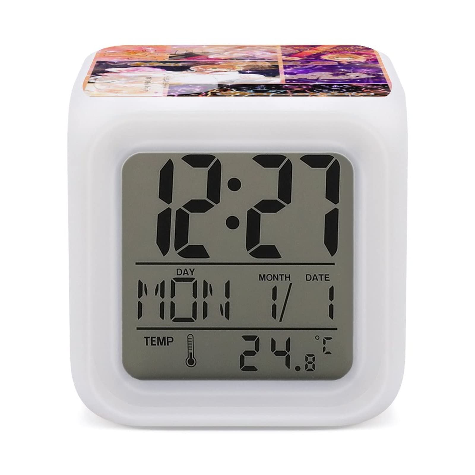 Amazon.co.jp: すとぷり 莉犬くん 目覚まし時計 カラーチェンジ 多機能