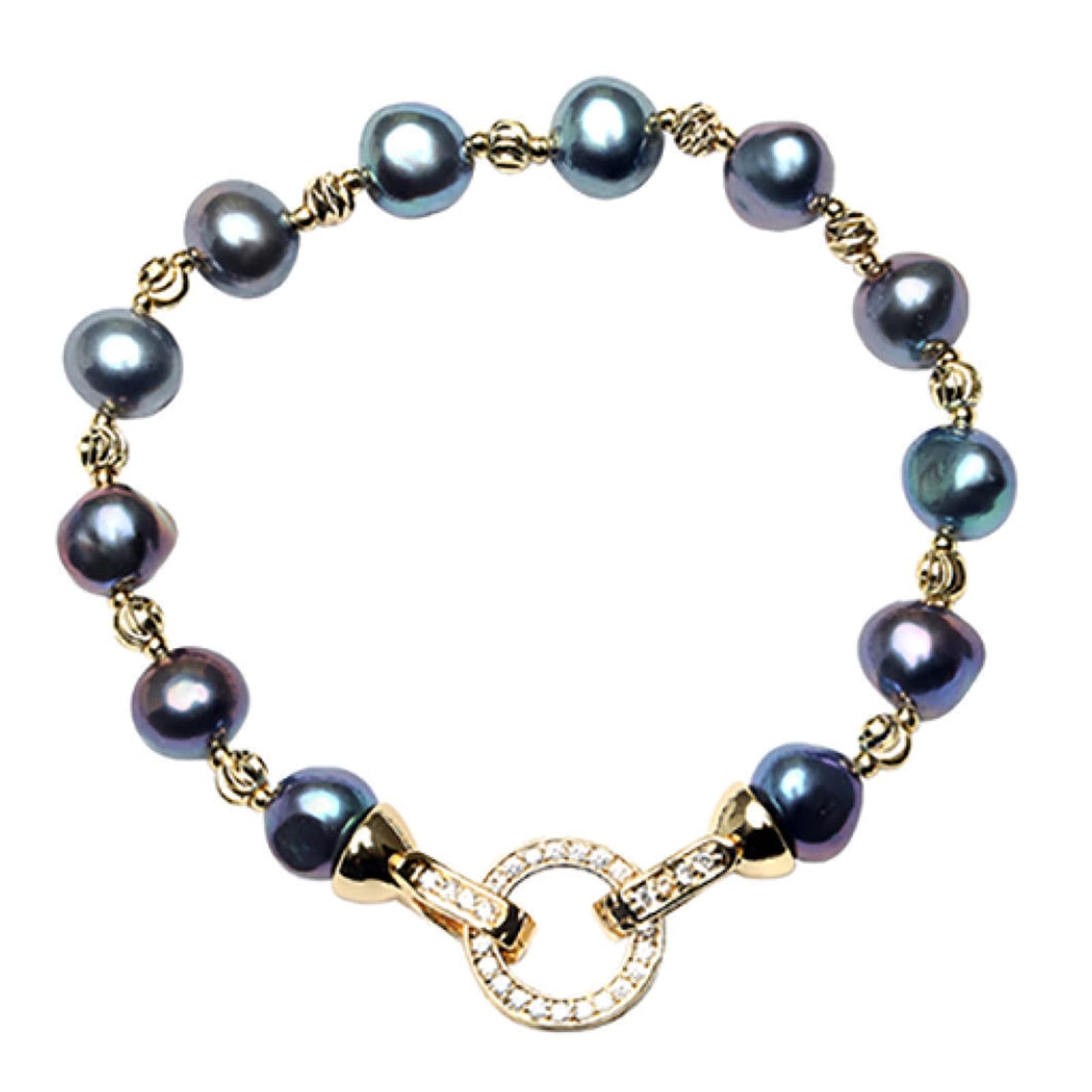 Pulseras para mujer barrocas, pulseras de perlas naturales de agua dulce, joyería irregular de colores mezclados, azul, 45cm