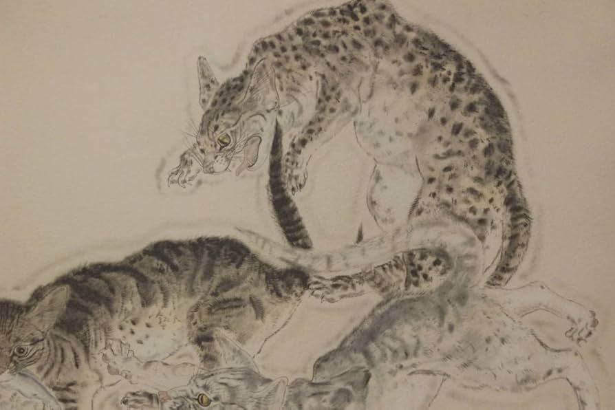 ☆藤田嗣治 エスタンプリトグラフ「猫」 250部限定☆