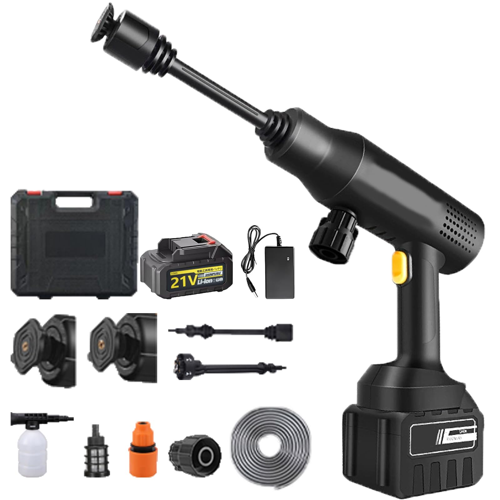 Amazon | 【2025新登場アップグレード版】高圧洗浄機 コードレス 充電 