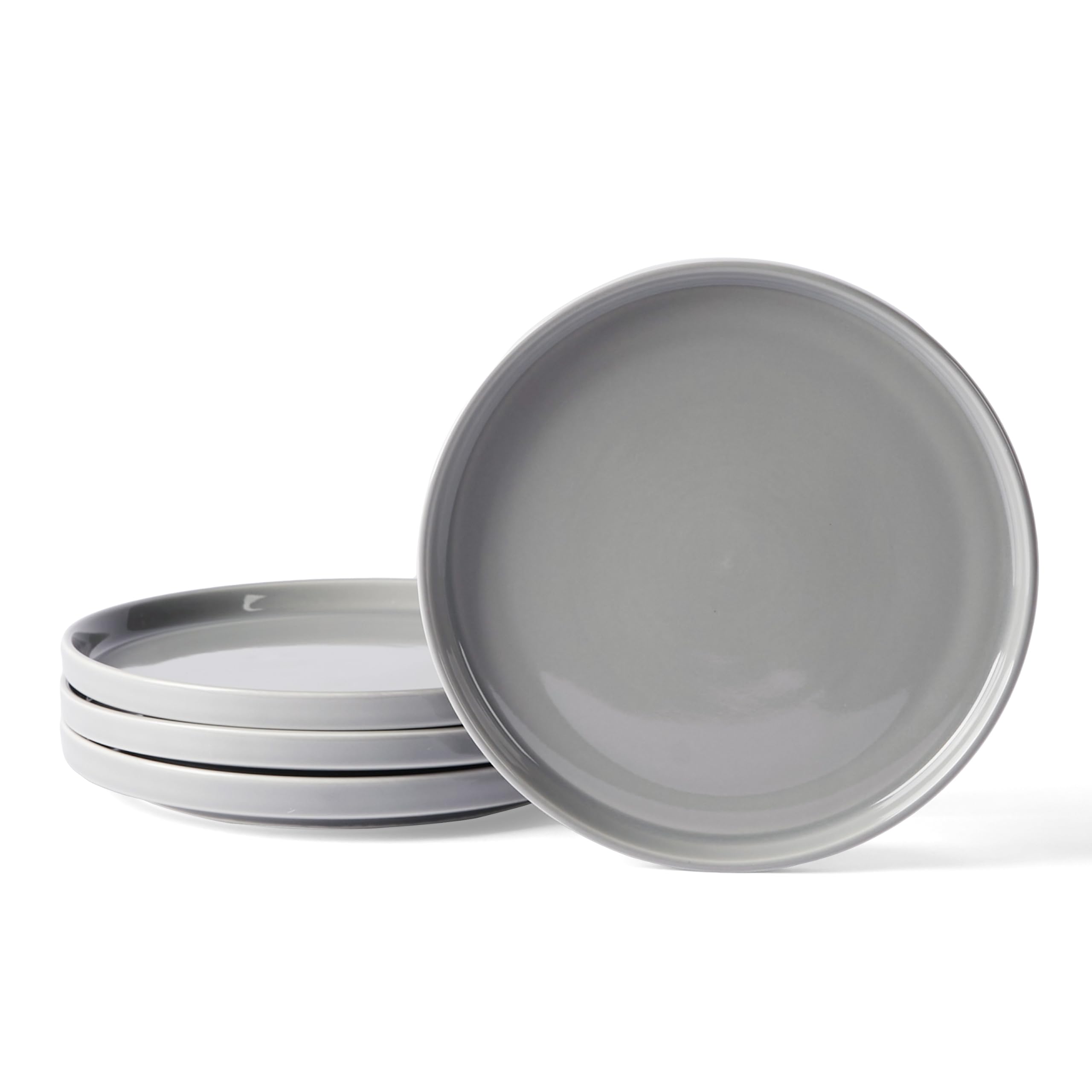 Jiwoo Geschirrset für 6 Personen, 18-teiliges Tafelservice aus modernem Bone China, Modernes Geschirr Set mit 6 Speisetellern, 6 Desserttellern und 6 Müslischalen