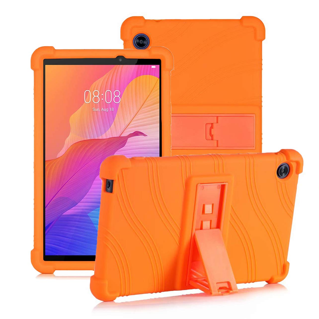 RLTech Tastiera Custodia per Huawei Matepad T8 - QWERTY Ultra Sottile PU Custodia con Supporto con Cover Tastiera Rimovibile Wireless Keyboard per Huawei Matepad T8 8.0 2020, Rosa Oro