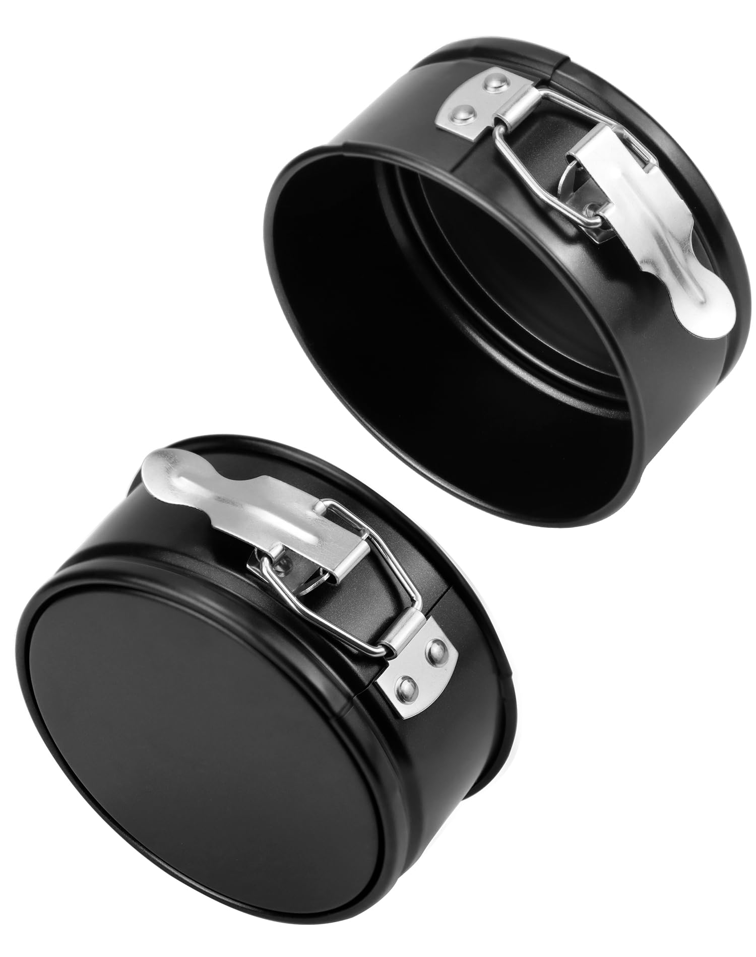 Molde Tarta Desmontable Akamino 8 Moldes De 4.8 Pulgadas, Mini Moldes Redondos Para Tartas De Queso Con Parte Inferior Extraible Moldes Antiadherentes De Acero Para Aros De Cocina