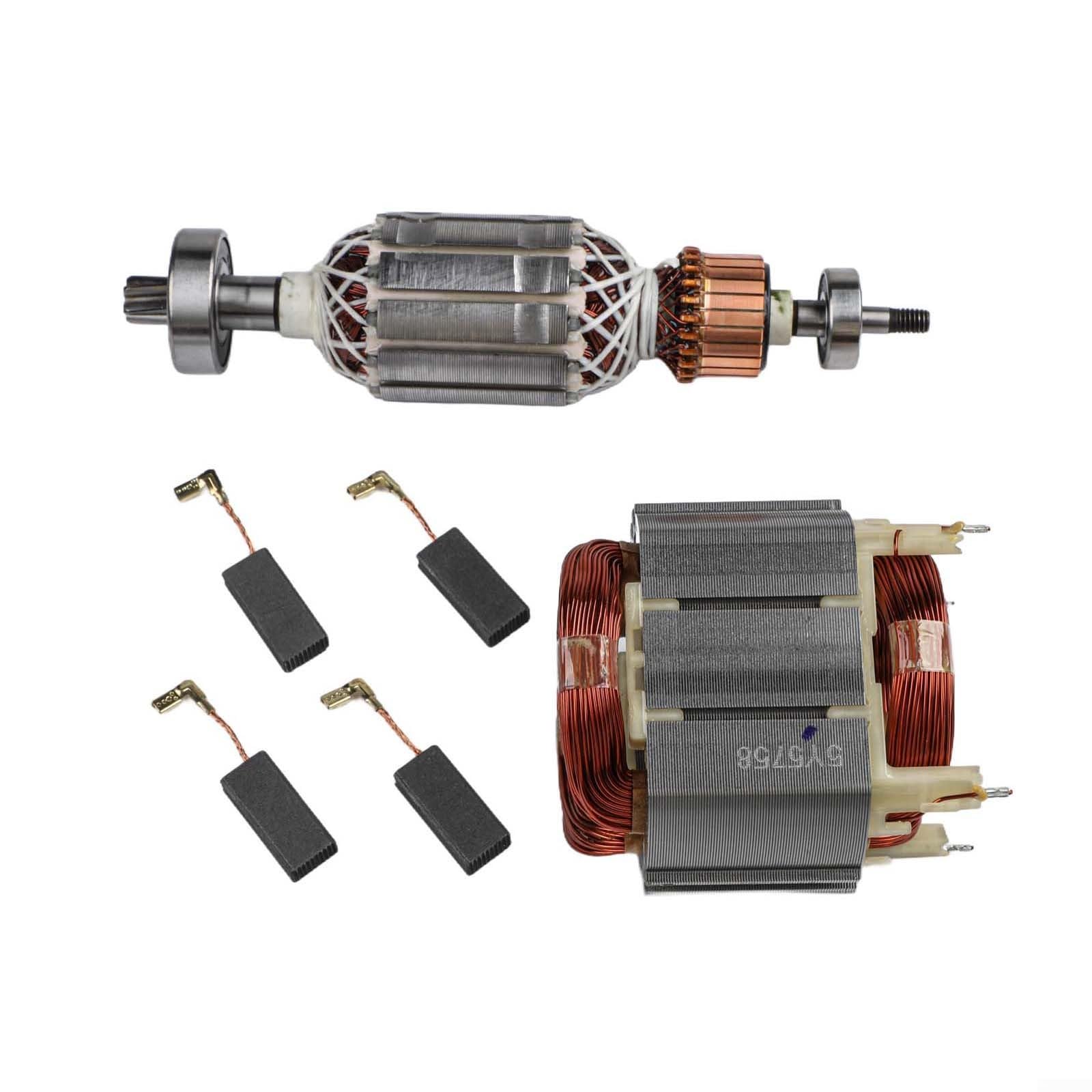 Per set di statori con kit di spazzole di carbone per HR4001C HR4010C HR4011C HR4011C Parti di ricambio per utensili elettrici - Include 513633-7 per, 625758-6 statore e spazzole CB350 (6 pezzi)