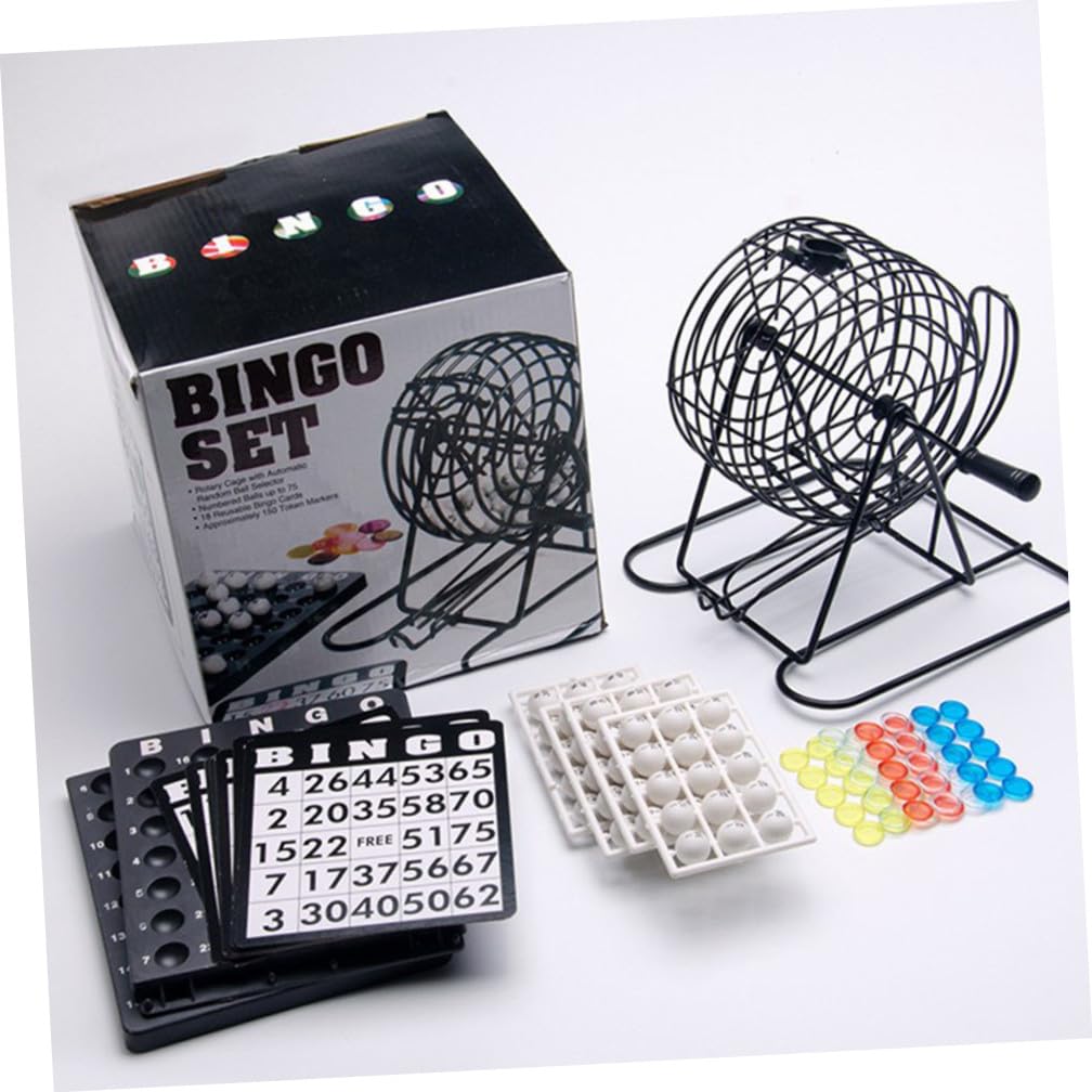 Machine à Bingo pour Garçon et Filles Noire en Fer, Jouet de Jeu