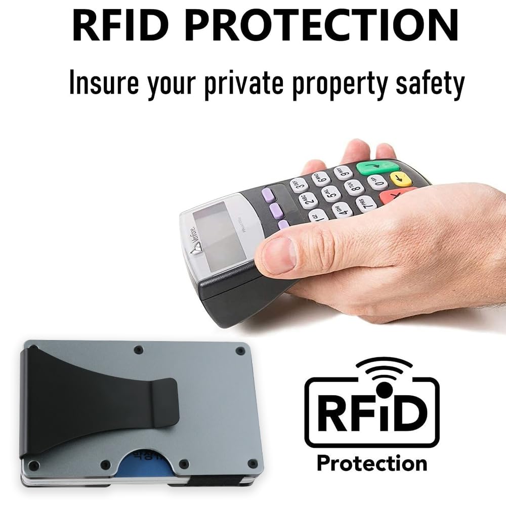 Aluminum Wallet Card Holder with RFID Blocking Function