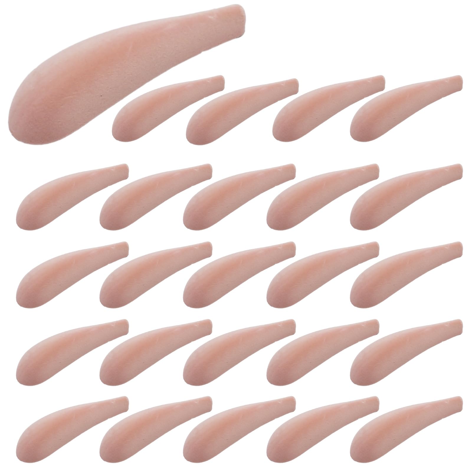 25 PCS Hanger Shoulder Support, Pink Hanger Pads Flocking, Plastic Protectors, Velvet Flocking Hangers Measuring 0.2 Inch in Thickness