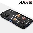 Pikkme Bumper Case for Moto G34 / G45 5G | Cute Fun Cartoon 3D Bear Silicone Full Body Protection Back Cover (Black) gallery image