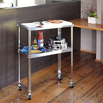 Amazon キャスター 付き ステンレス 製 スリム キッチン 作業台 約 幅60 奥行30 高さ85 Cm 2段 ラック 日本製 キッチンワゴン 収納カート オンライン通販 Amazon キャスター 付き ステンレス 製 スリム キッチン 作業台 約 幅60 奥行30 高さ85 Cm 2段 ラック 日本製 キッチンワゴン 収納カート オンライン通販