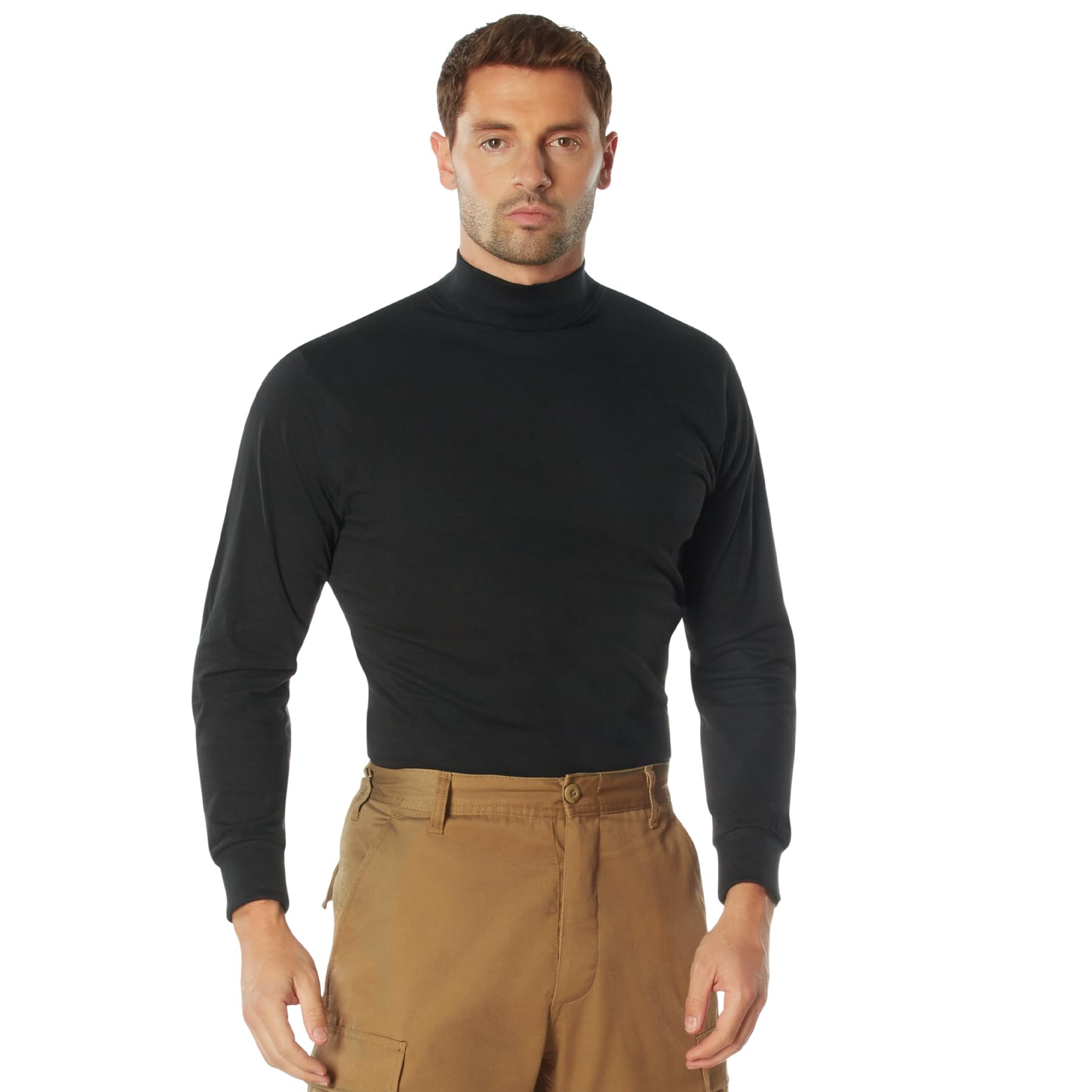 RothcoMock Turtleneck - Professional Long Sleeve Uniform Comfortable Base Layer Shirt