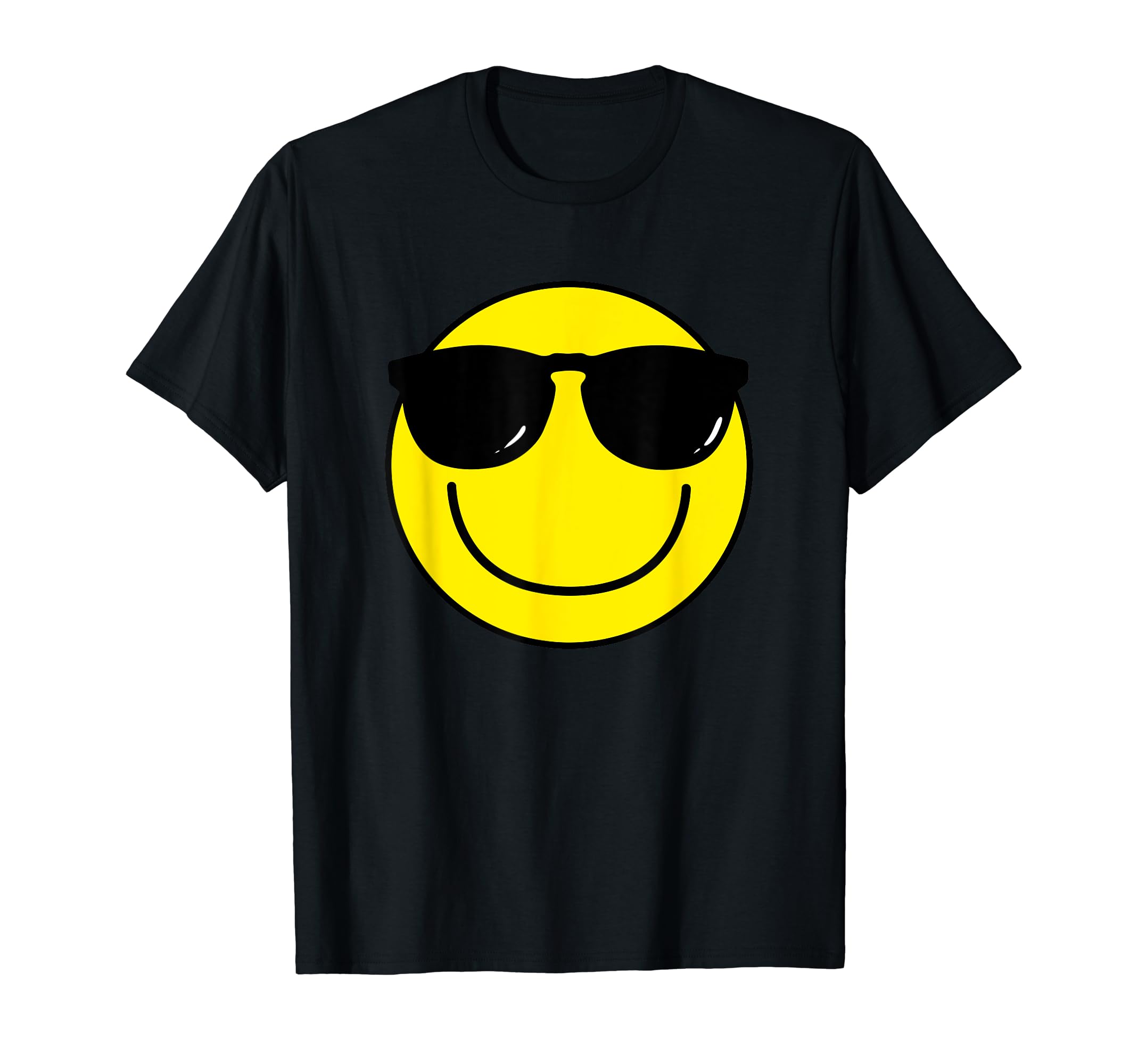 Smile Faces & Happy Faces Co.Cool Smile Face Emoticon Sunglasses Smile Face T-ShirtOEKO-TEX STANDARD 100