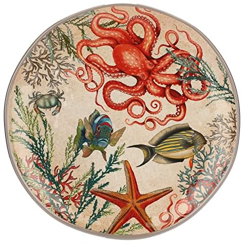 Nador Sea Life Round Platter in Gift Box Cover