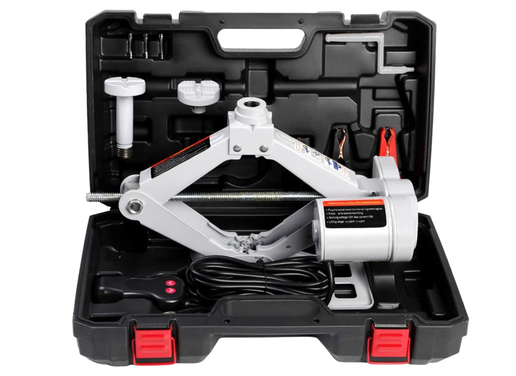 STANDTALL Electric Car Jack 3T Scissor Floor Jack Set