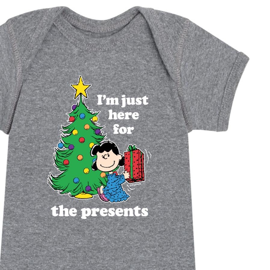 HYBRID APPAREL - Peanuts - Christmas - Lucy, Just Here For The Presents - Infant Baby One Piece3
